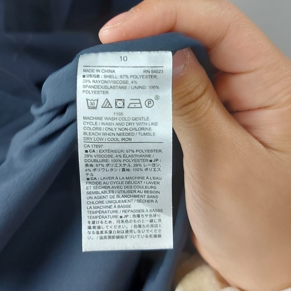 Banana Republic Checkered Window Pane V-Neck Dress - Picture 6 of 6